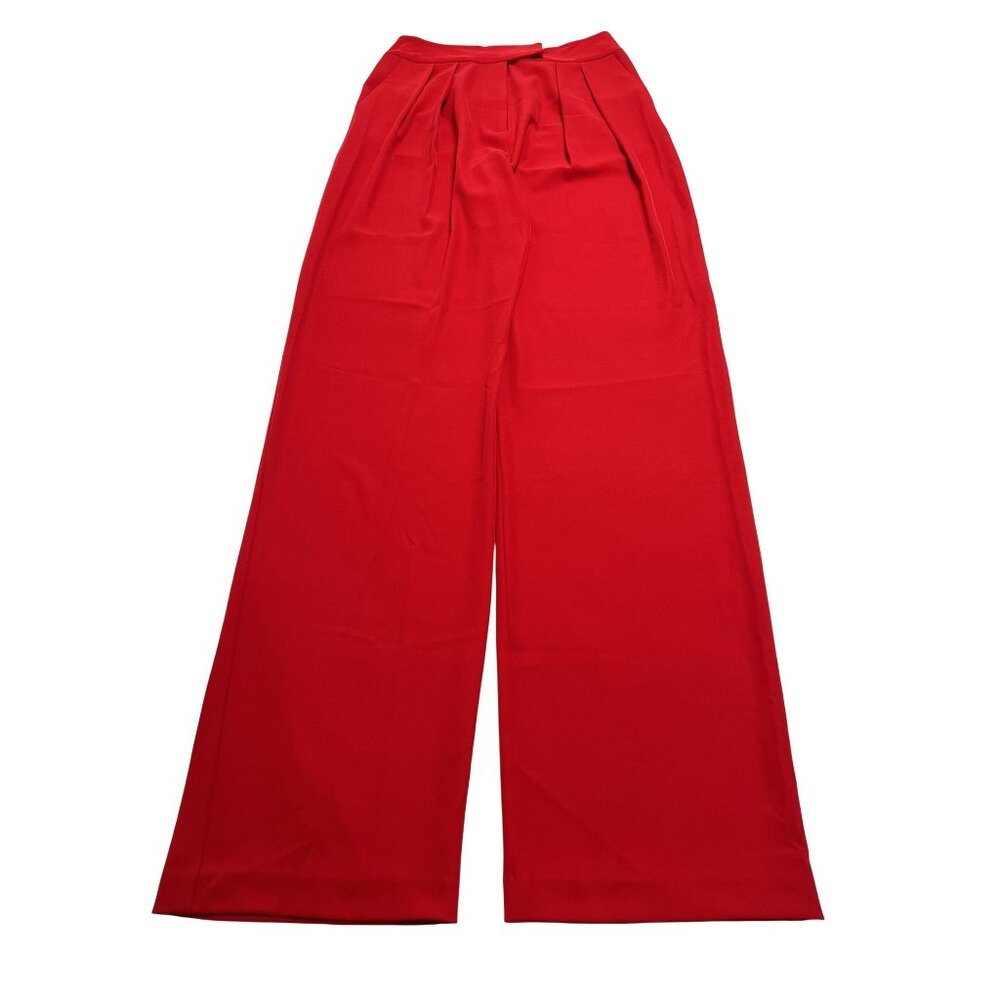 The Sei Double Pleated Trouser in Crimson
